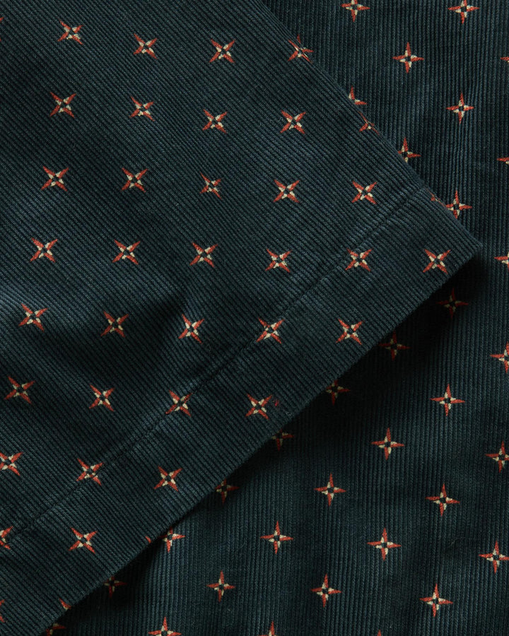 Taylor Stitch - The Conrad Shirt in Navy Pigeon Foulard Pincord