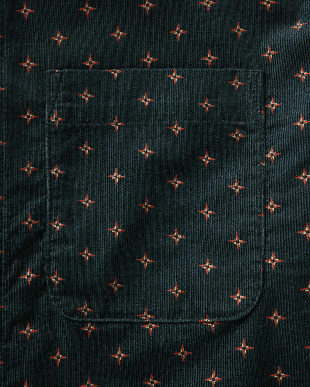 Taylor Stitch - The Conrad Shirt in Navy Pigeon Foulard Pincord