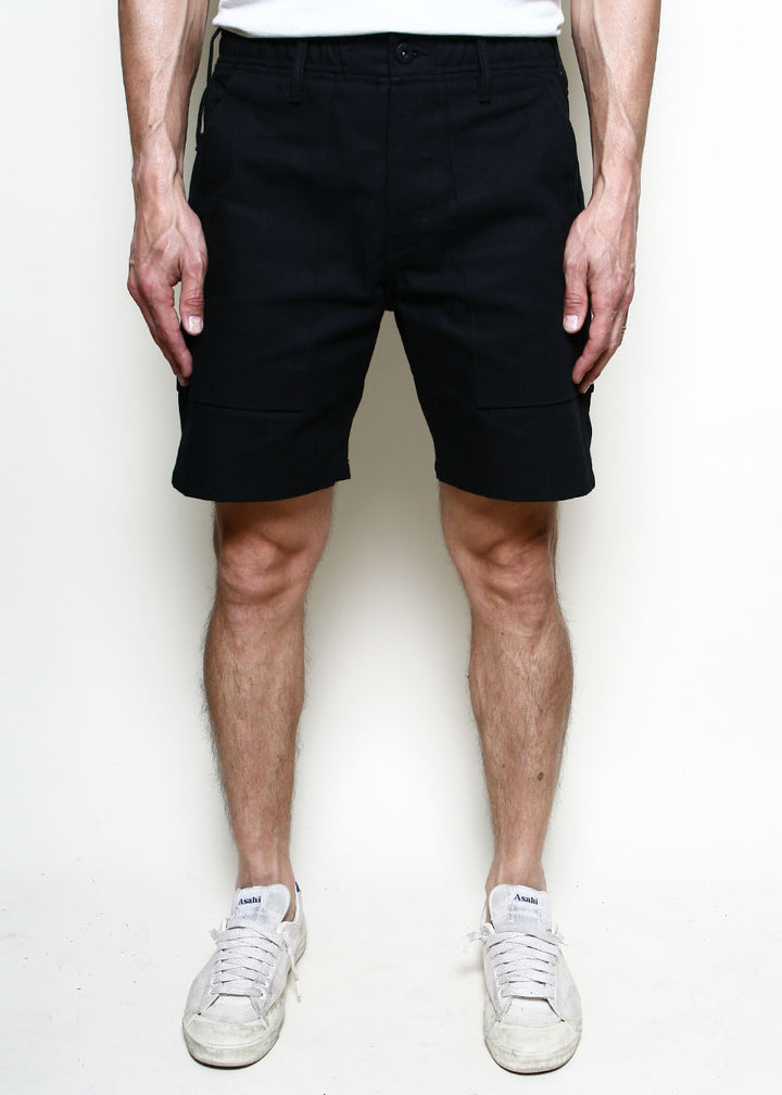 Rogue Territory - Fatigue Shorts in Black Canvas