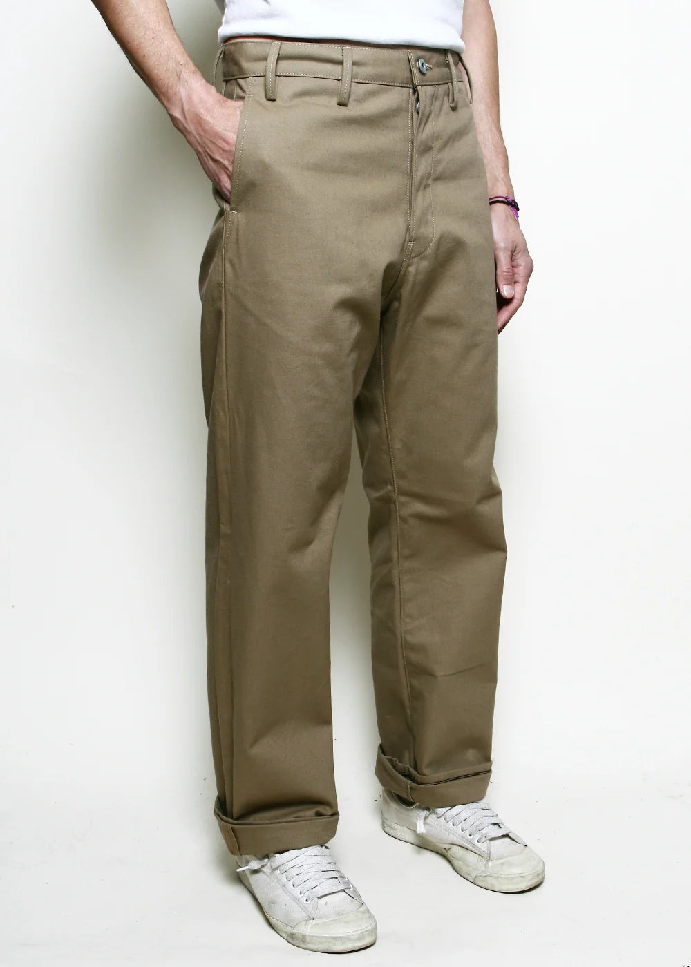 Rogue Territory Relaxed Trouser - Khaki Selvedge Canvas