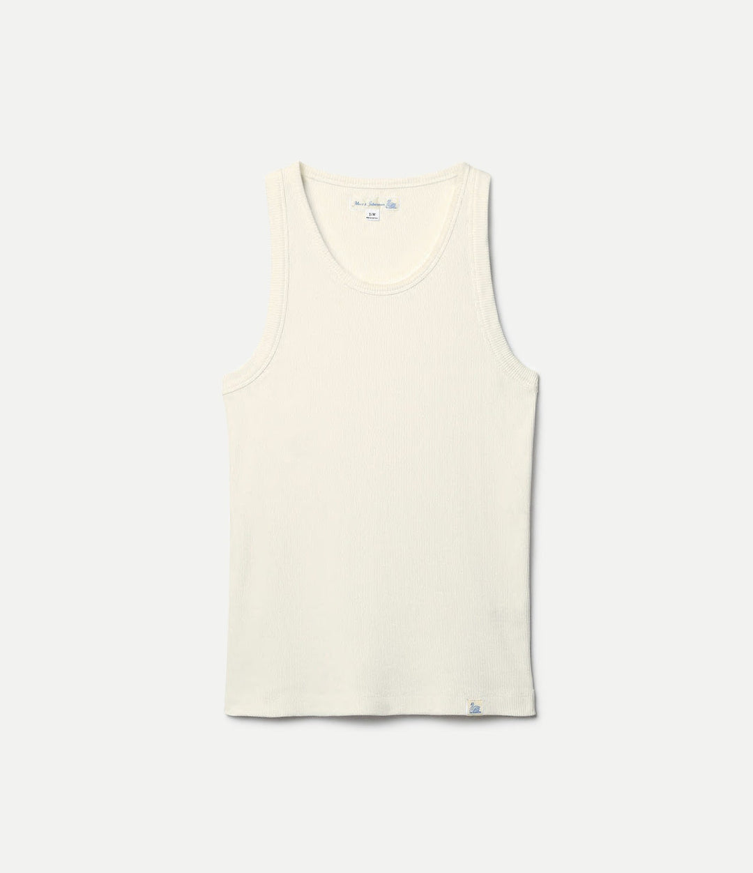 Merz b. Schwanen - Iconic Ribbed Cotton Tank Top in Nature