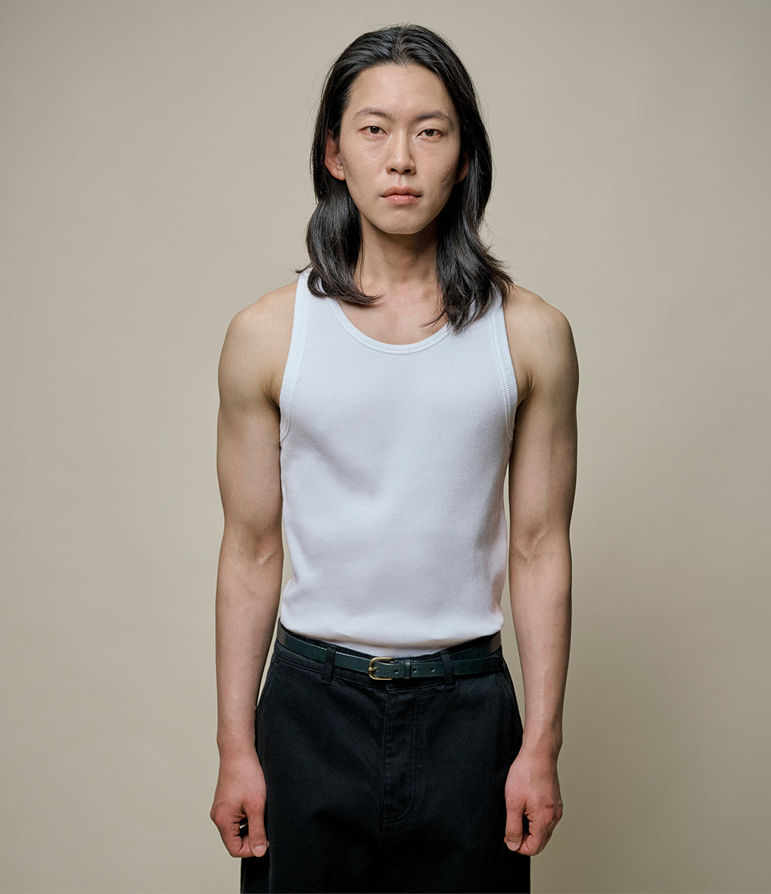 Merz b. Schwanen - Iconic Ribbed Cotton Tank Top in White