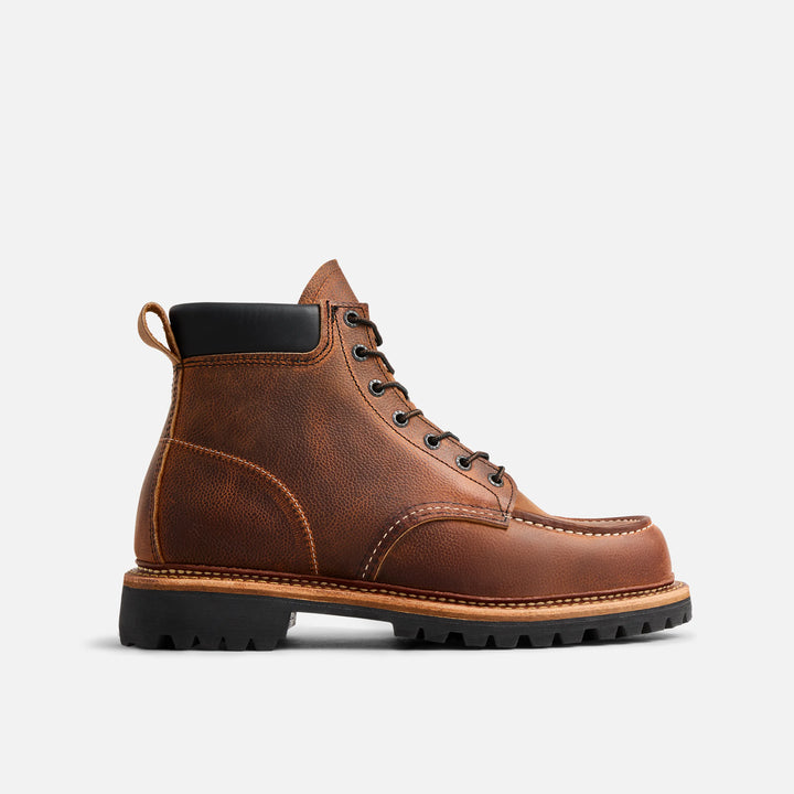 Red Wing Heritage 6-Inch Norway Moc in Copper Rough and Tough Scotch Grain - Style 8213
