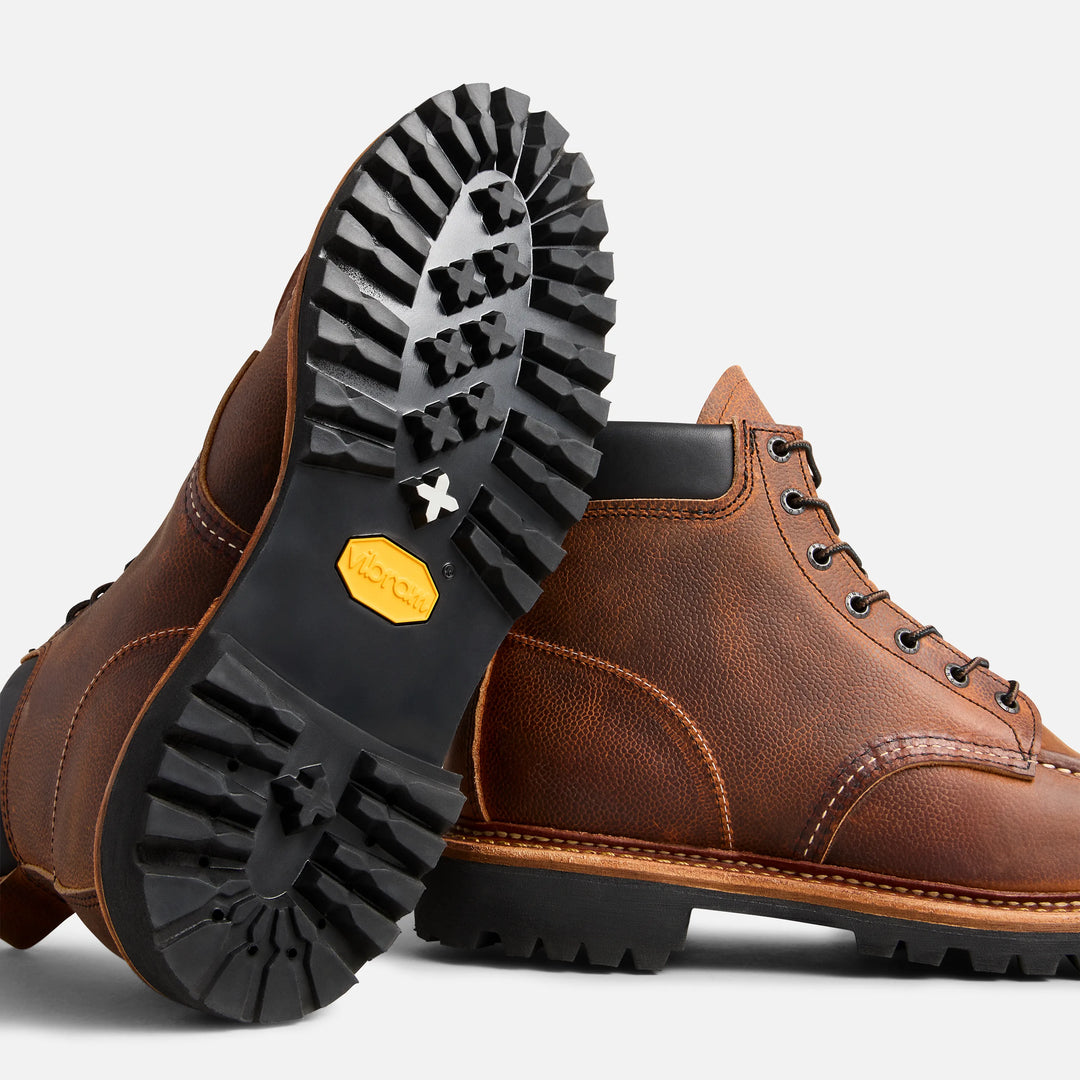 Red Wing Heritage 6-Inch Norway Moc in Copper Rough and Tough Scotch Grain - Style 8213