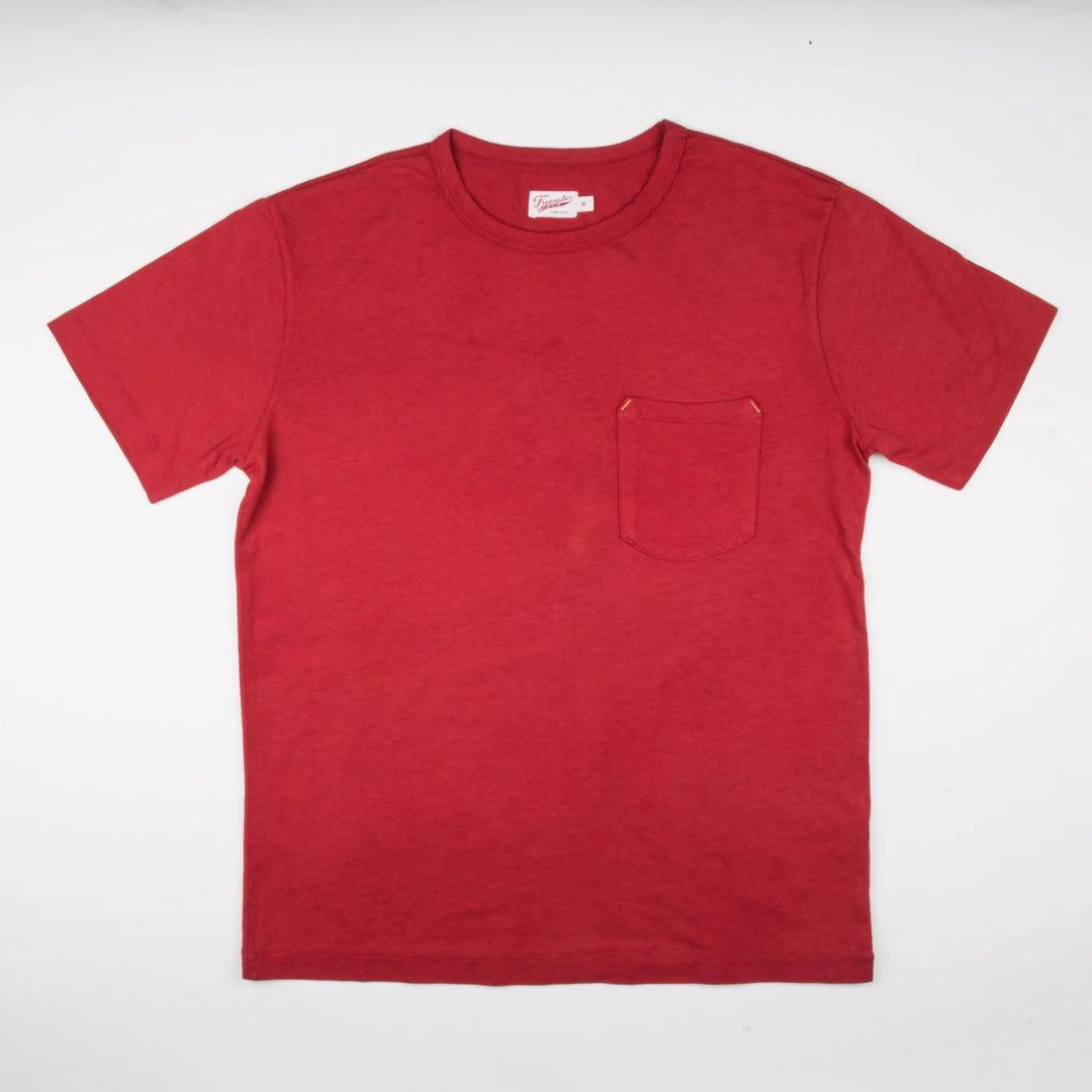 Freenote Cloth 9 Ounce Pocket T-Shirt - Red