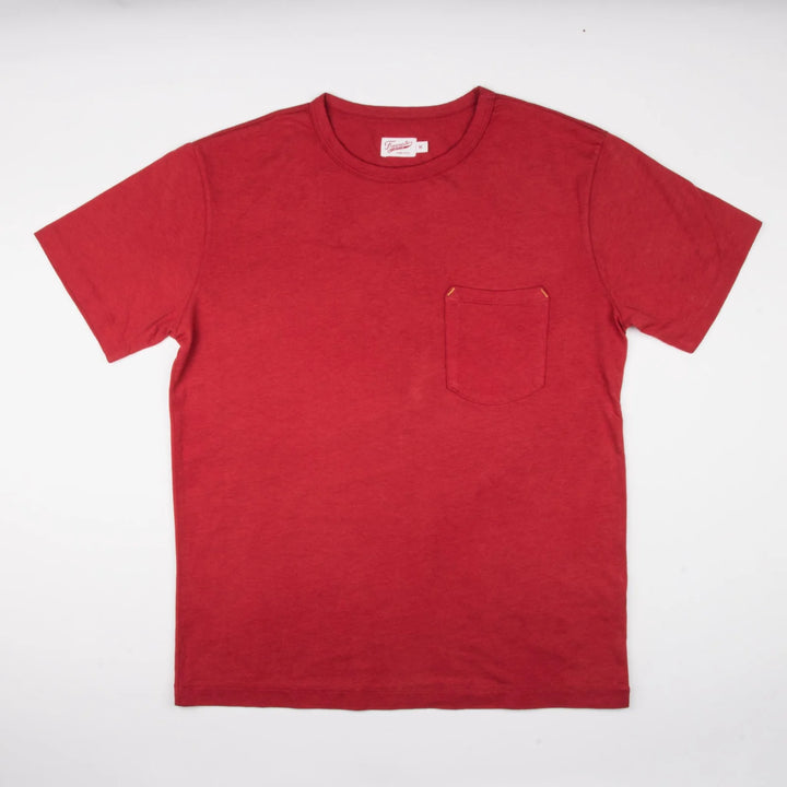 Freenote Cloth 9 Ounce Pocket T-Shirt - Red