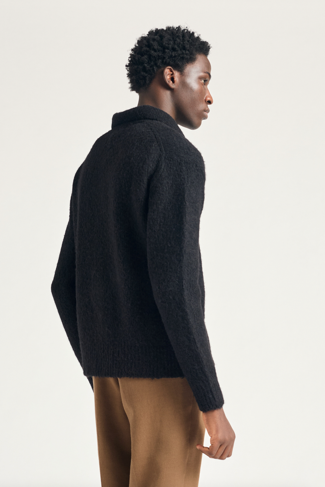 Norse Projects Rasmus Relaxed Brushed Polo - Black