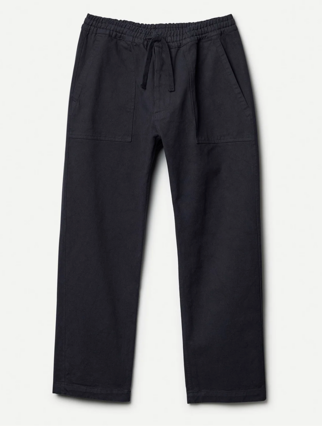 Merz b. Schwanen Worker's Cotton Twill Drawstring Pants - Charcoal