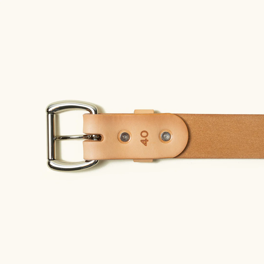 Tanner Goods Standard Belt - Natural/Stainless