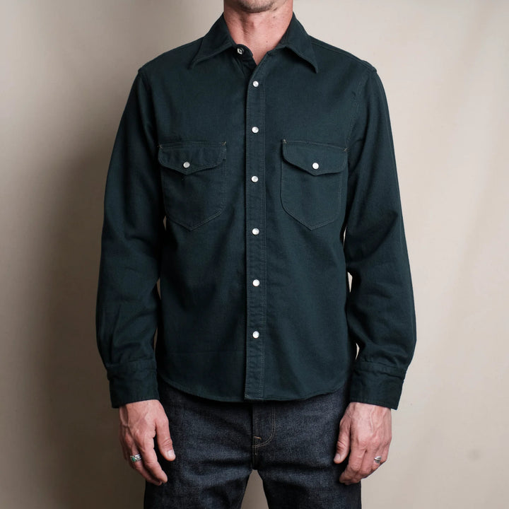 Freenote Cloth Long Sleeve Bodie - Forest Twill