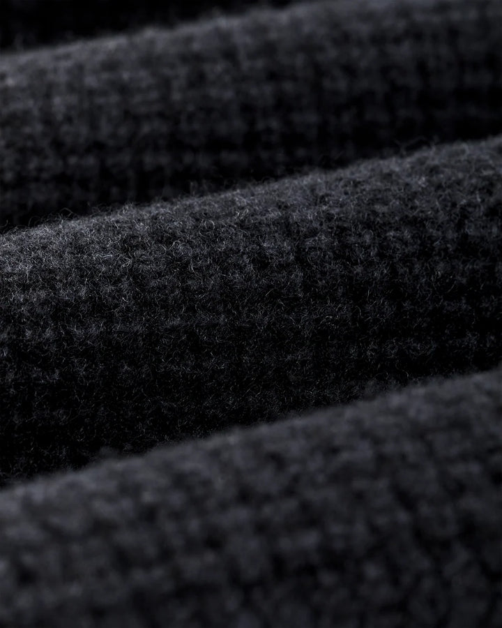 Filson Waffle Knit Merino Wool Sweater - Dark Navy