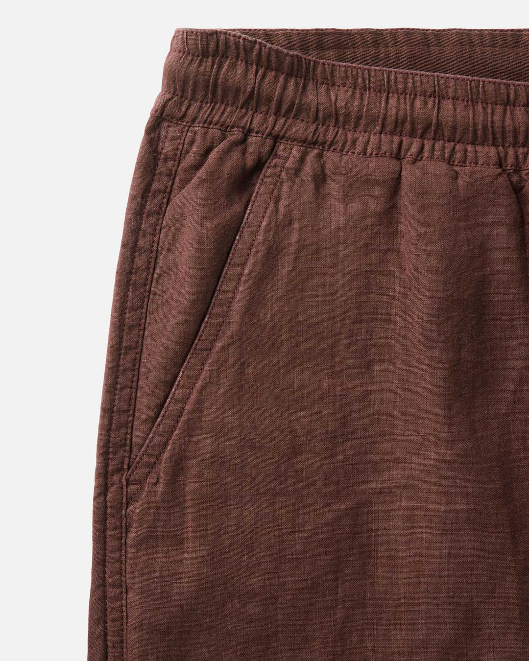 Taylor Stitch Après Short - Burgundy Hemp