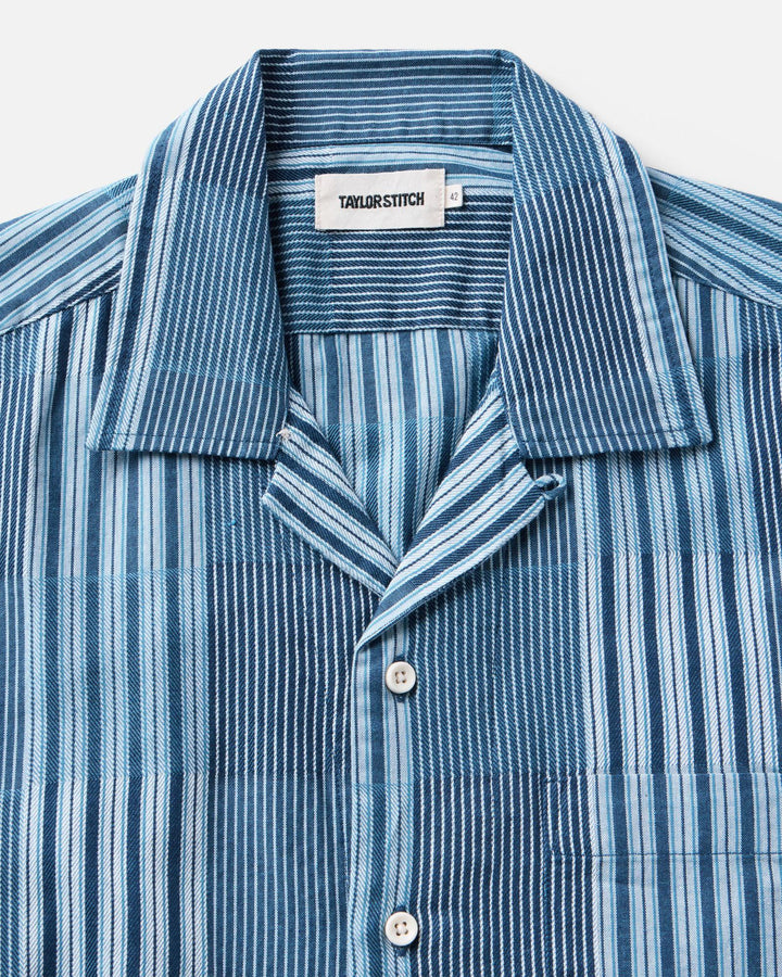 Taylor Stitch - The Hawthorne Shirt in Indigo Patchwork