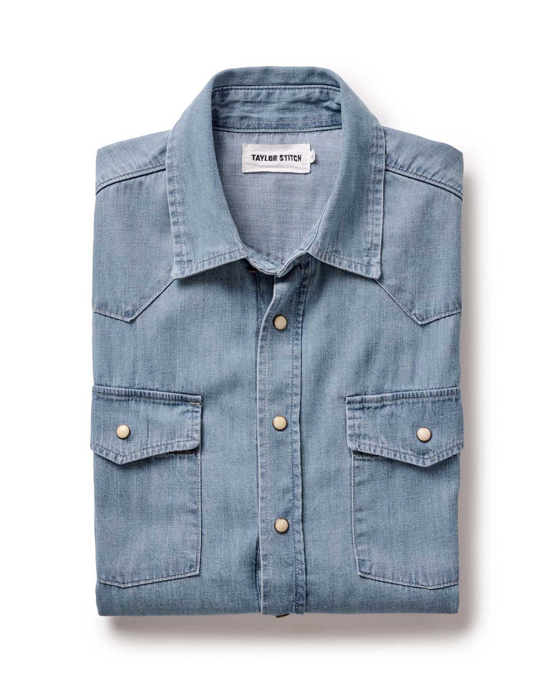 Taylor Stitch Glacier Shirt - Washed Indigo Selvedge Denim