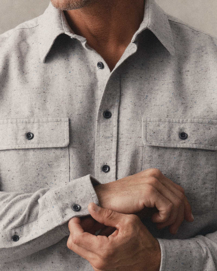 Taylor Stitch Yosemite Shirt - Mist Donegal