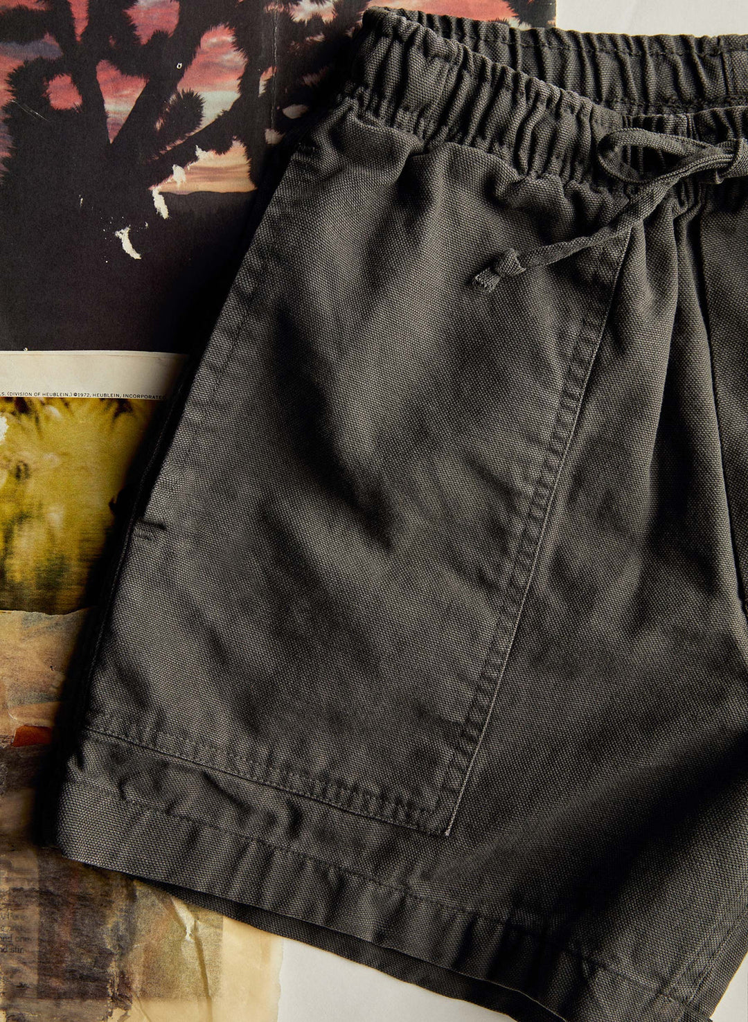 Imogene + Willie Canvas Lounge Short - Faded Black