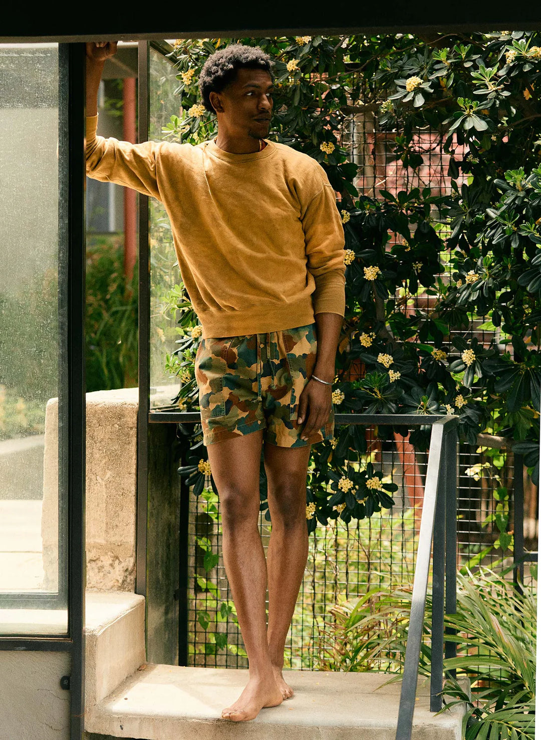 Imogene + Willie Canvas Lounge Short - Camo