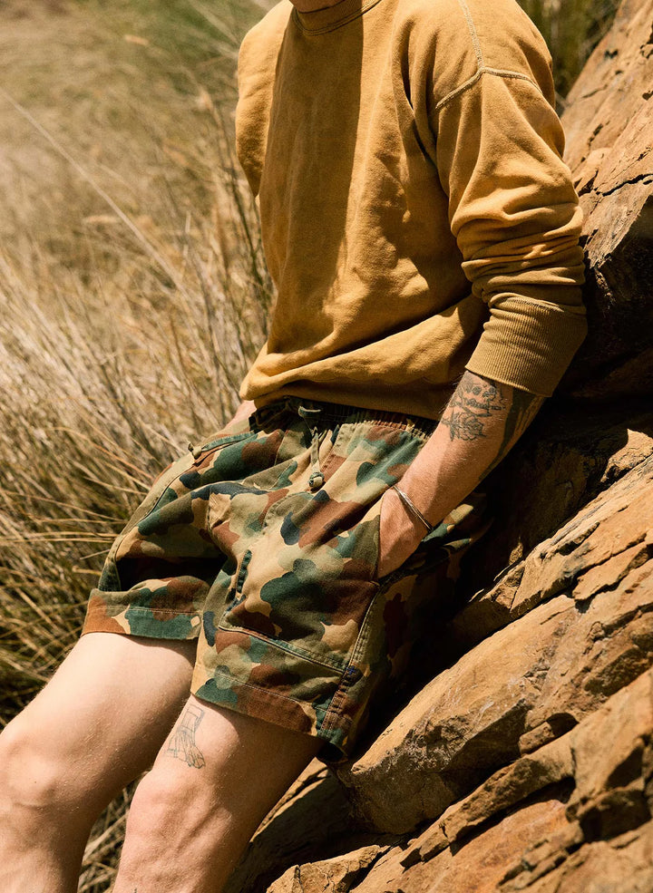 Imogene + Willie Canvas Lounge Short - Camo