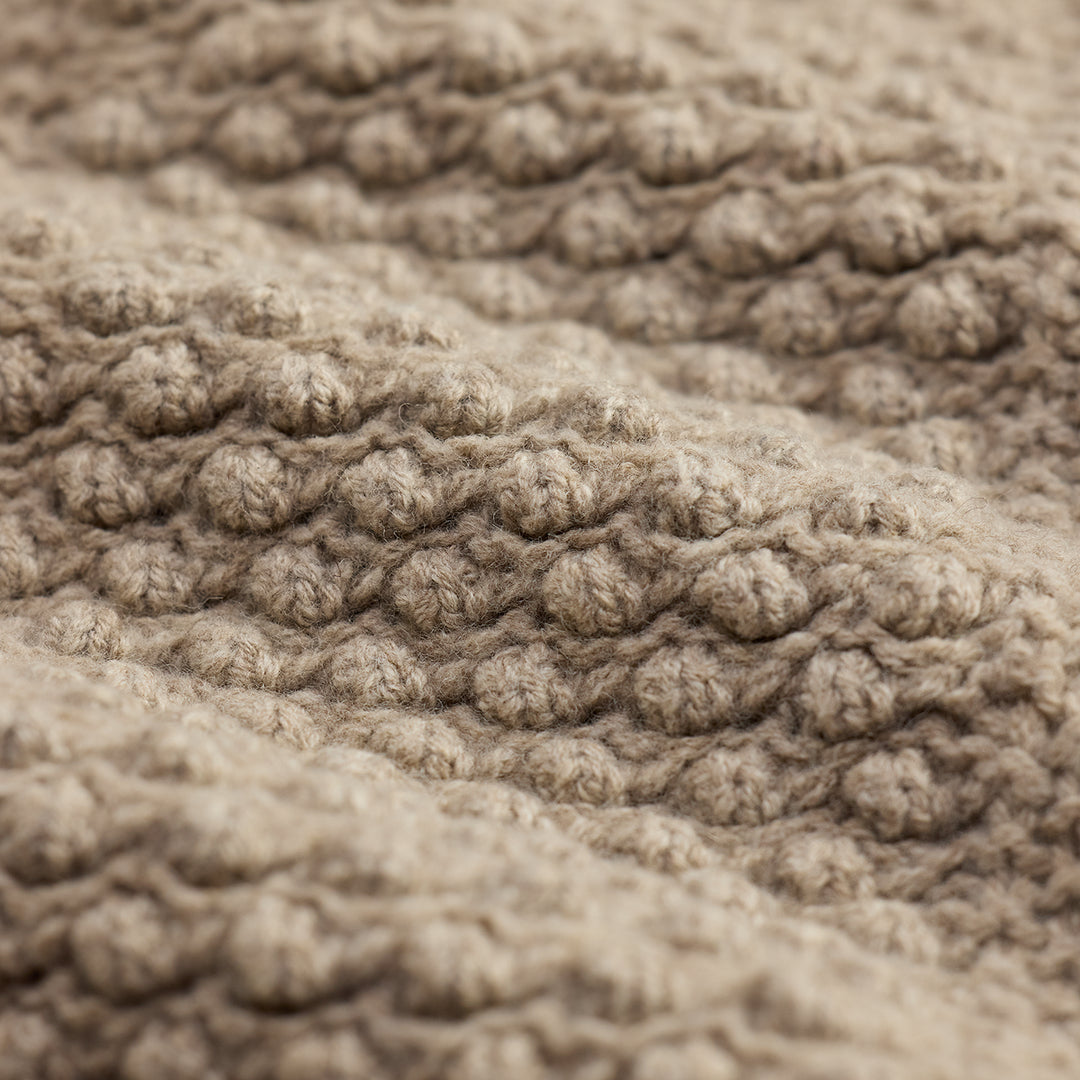 RRL Long-Sleeve Wool Blend Shawl Pullover Sweater - Cream Marl